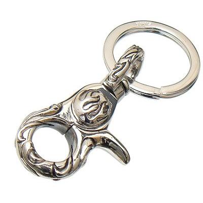 超目玉 12月 送料無料 代引き手数料無料 シルバー925 ファイヤーパターン シルバーキークリップ シルバーキーチェーン W 035sp ドメスティックブランド メンズアクセサリー