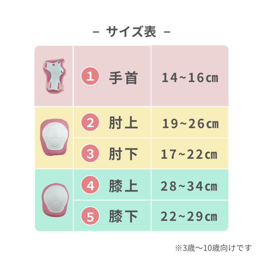 プロテクター キッズ 子供 収納袋付き 8点セット 3歳 4歳 スケボー