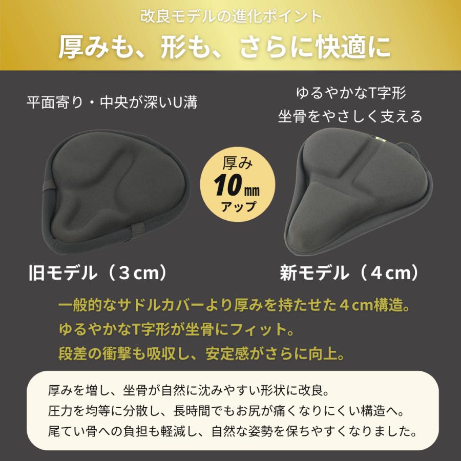 サドルカバー サドルクッション 痛くない 大型 クッション 電動自動車専用 エアロバイク |  | 02
