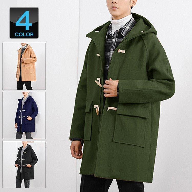 コート ダッフルコート メンズ ダッフル アウター ロング丈 ビジネス フード メルトン 秋 冬 起毛 メンズコート Xy ゼロワンロック 通販 Yahoo ショッピング