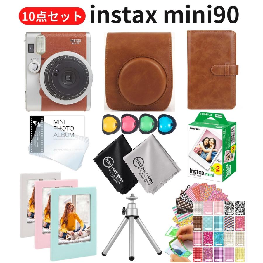 10点セット］ 富士フイルム チェキ instax mini90 本体 フィルム20枚