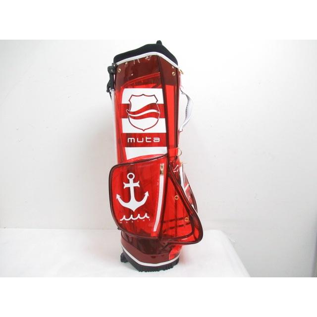 美品 ムータマリン muta marine クリア　キャディバッグ　スタンド式 muta MARINE GOLF / ムータマリンゴルフ クリア スタンド