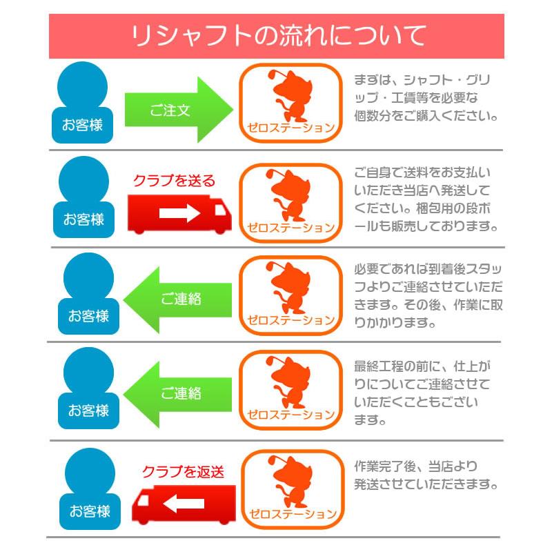 ゴルフ シャフト交換 リシャフト工賃 ドライバー フェアウェイウッド ユーティリティ 本数分ご購入ください [工房メニュー] |  | 01