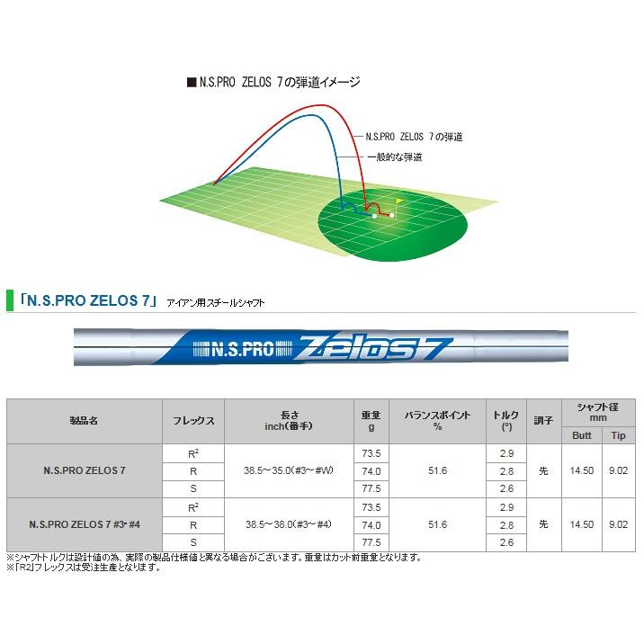 日本シャフト NIPPON SHAFT N.S.PRO ZELOS 7 #5〜PW 6本セット ゼロス7