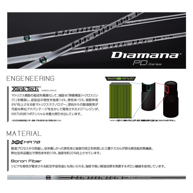 （新品）日本仕様 三菱ケミカル Diamana PD80タイトリストスリーブ 三菱（MITSUBISHI） [1年保証] 三菱ケミカル Diamana PD ディアマナPD