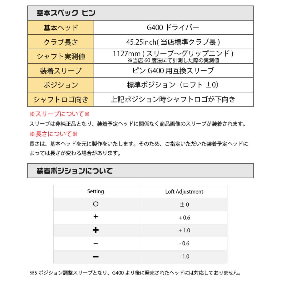ピンG400 スリーブ付きシャフト Fujikura フジクラ SPEEDER NX GREEN スピーダーNX グリーン 緑 [G400/G30/2016G] シャフトスリーブ｜zerost｜02