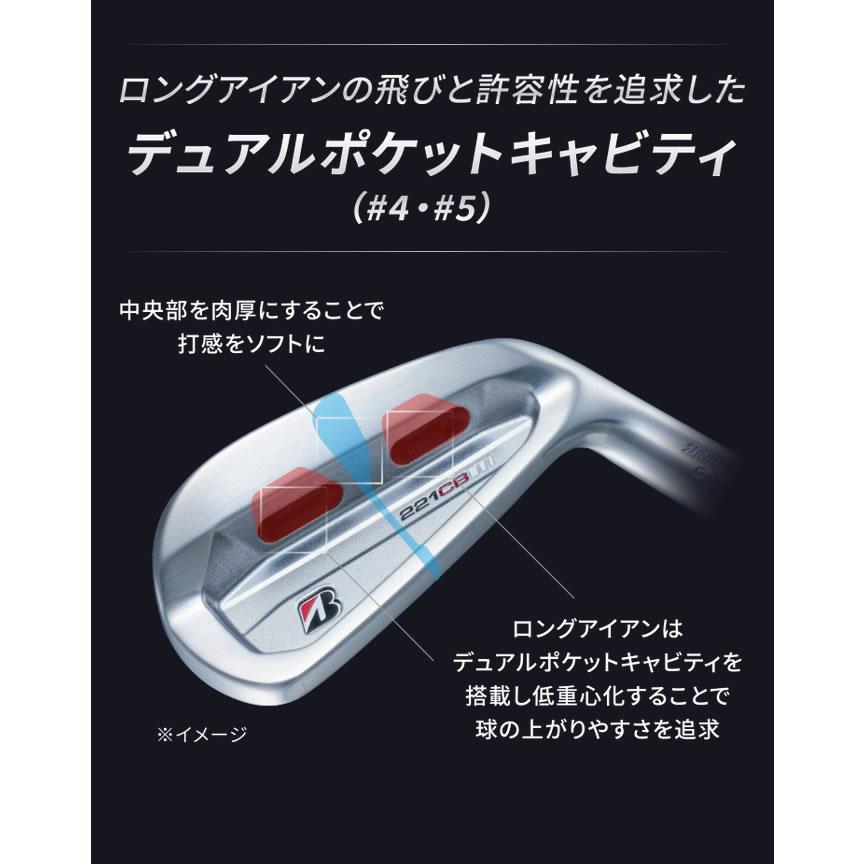 ブリヂストン 2022 221CB アイアン BRIDGESTONE 2022 221CB IRON 7本組 NSPRO MODUS3 SYSTEM3 TOUR125 モーダス｜zerost｜06