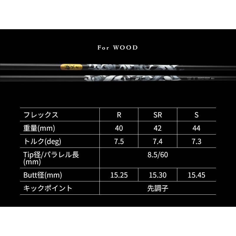 [1年保証] グラファイトデザイン 秩父 弐 DWOOD チチブセカンド ヨネックス スリーブ付きシャフト [EZONE/GT/XPG] ゴルフシャフト_5