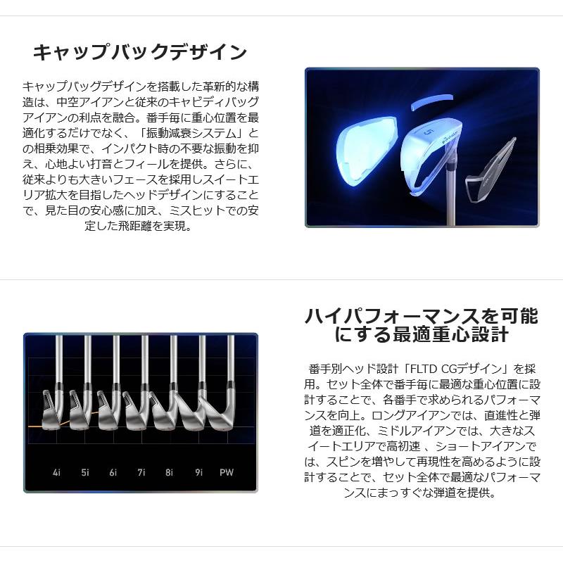 TaylorMade 24 Qi10 Lefty IRON テーラーメイド キューアイテン レフティ アイアン 5本組 NSPRO 850GH neo スチールシャフト｜zerost｜03