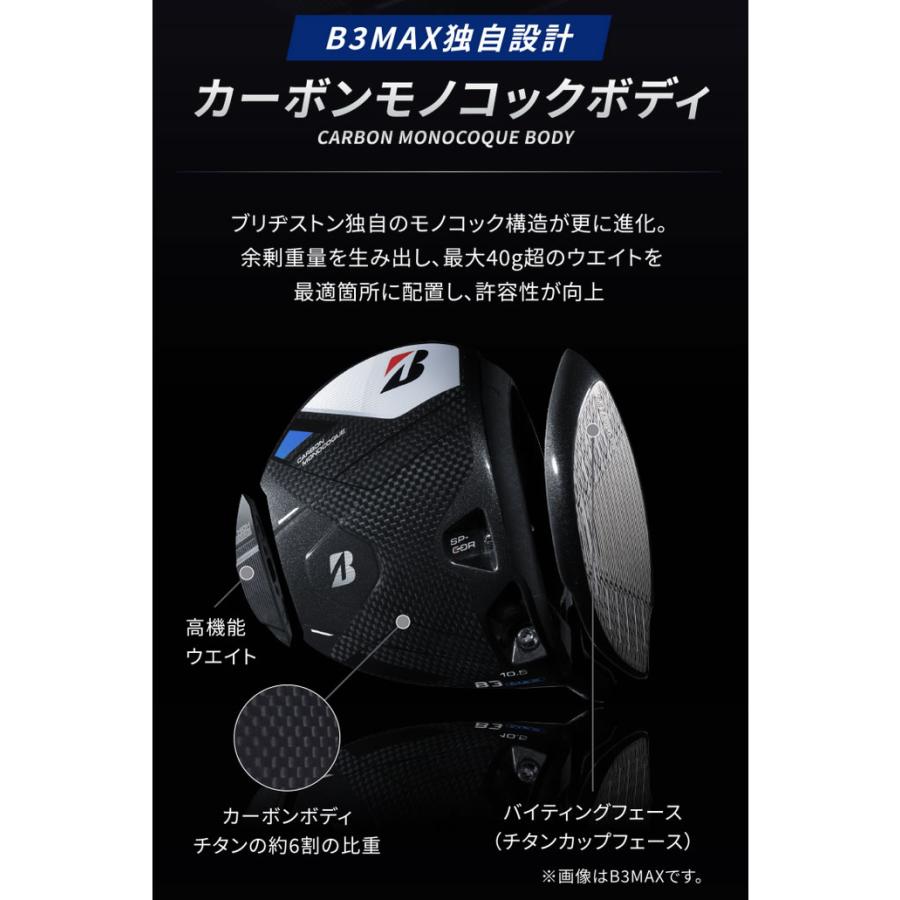 BRIDGESTONE 2024 B3MAX D DRIVER ブリヂストン B3マックスD ドライバー SPEEDER NX BLACK スピーダーNX ブラック｜zerost｜03