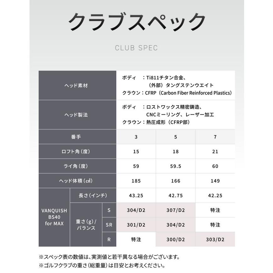 BRIDGESTONE 2024 B3MAX FAIRWAY ブリヂストン B3マックス フェアウェイ VANQUISH BS50 バンキッシュの画像