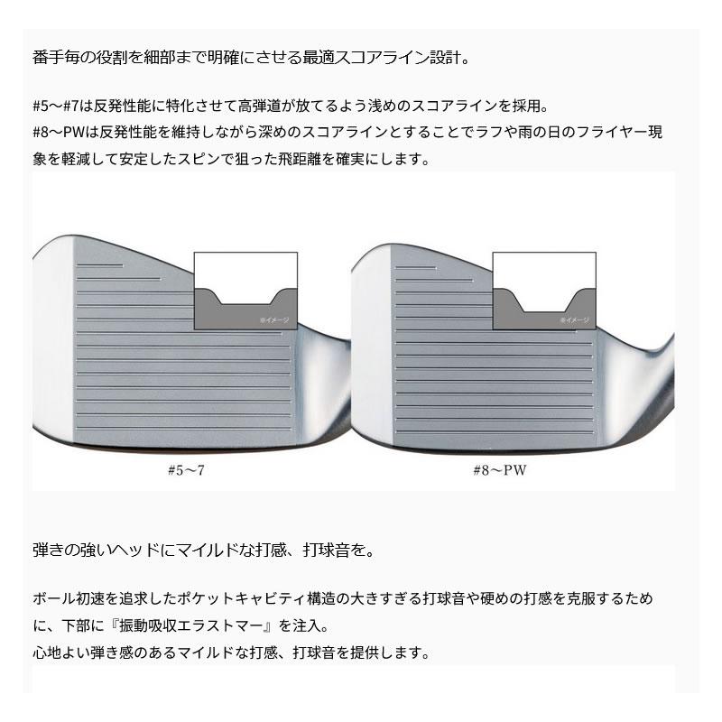 FOURTEEN 2024 PC-3 IRON フォーティーン PC3 24 アイアン 6本組 TRAVIL IRON 95 トラビルアイアンの画像