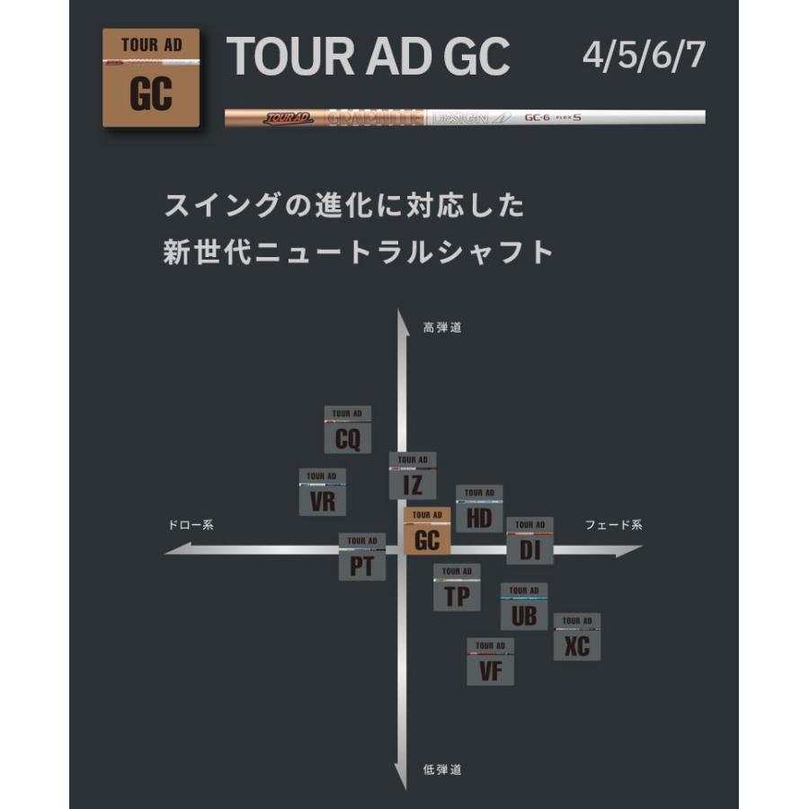 グラファイトデザイン TOUR AD GC ツアーAD GCシリーズ ドライバーシャフト ゴルフシャフトの画像