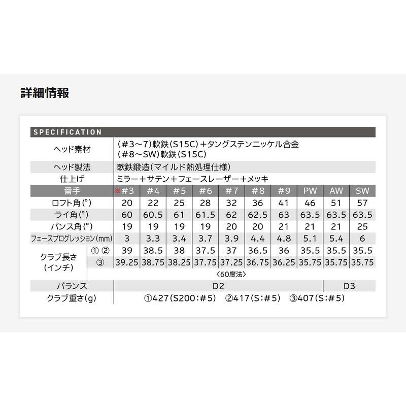 DUNLOP 2024 SRIXON ZXi7 IRON ダンロップ スリクソン ZXi7 アイアン 9本組 AMT TOUR WHITE スチールシャフトの画像