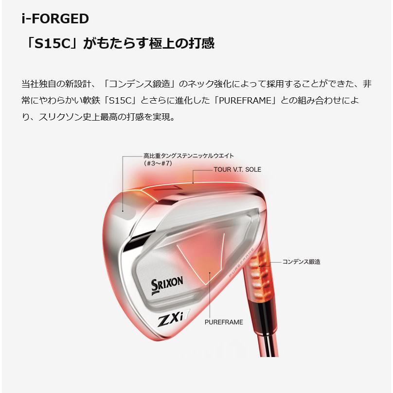 DUNLOP 2024 SRIXON ZXi7 IRON ダンロップ スリクソン ZXi7 アイアン 9本組 Dynamic Gold ダイナミックゴールドの画像