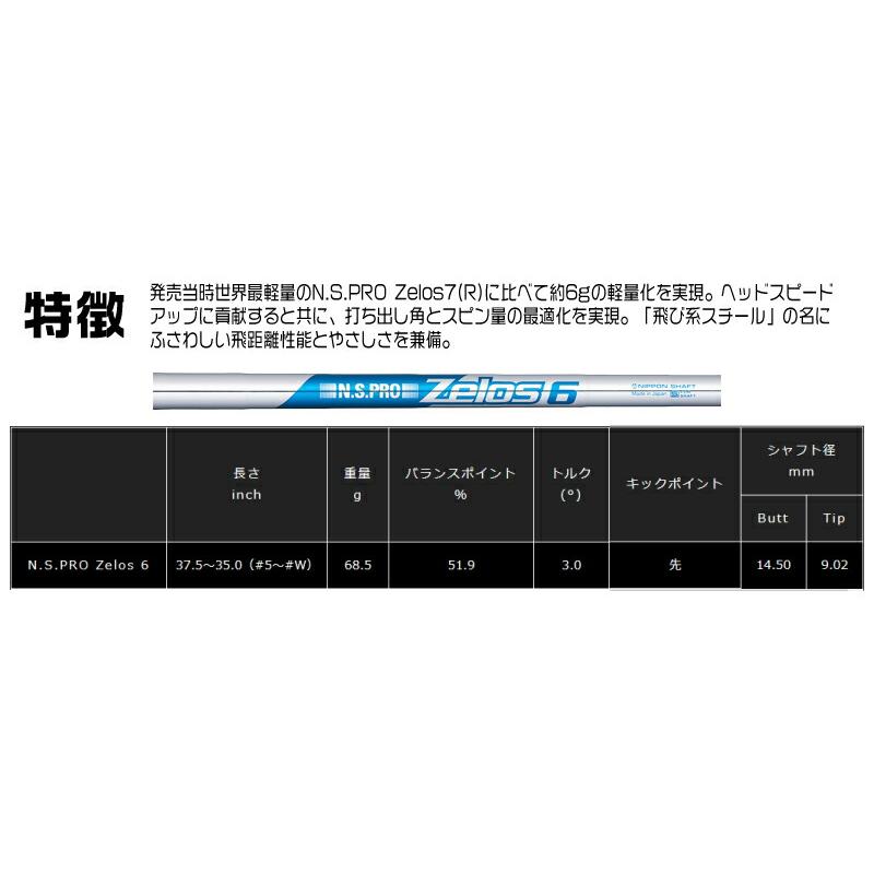 DUNLOP 2024 SRIXON ZXi4 IRON ダンロップ スリクソン ZXi4 アイアン 7本組 NSPRO Zelos6 ゼロスの画像