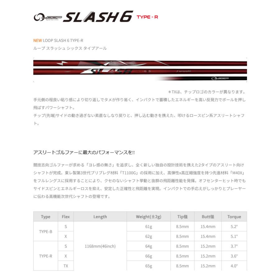 HONMA GOLF（本間ゴルフ） [1年保証] シンカグラファイト LOOP SLASH 6