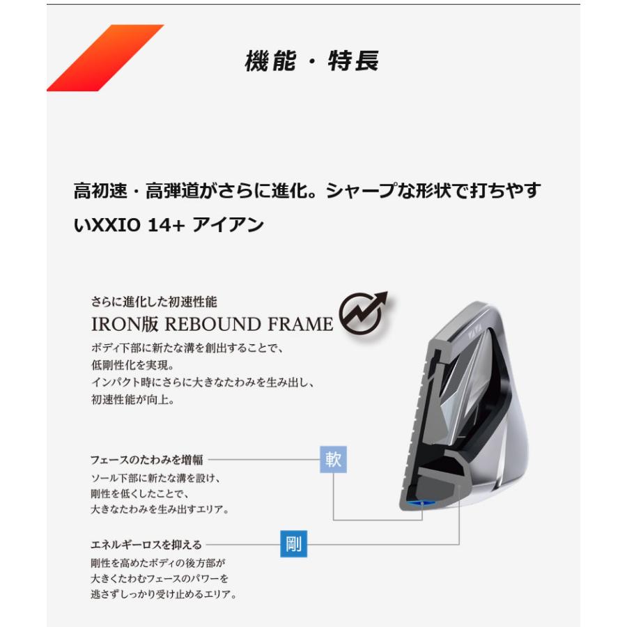 DUNLOP 26 XXIO 14+ IRON ダンロップ ゼクシオ14+ アイアン 7本組 NSPRO MODUS3 TOUR110 モーダス メーカーカスタムの画像