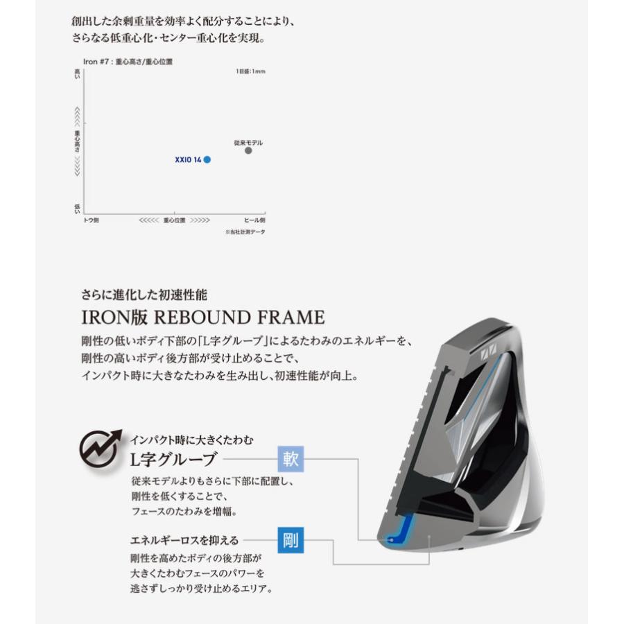 DUNLOP 26 XXIO 14 Lefty IRON ダンロップ ゼクシオ14 レフティ アイアン 7本組 PROJECT X プロジェクトエックス メーカーカスタムの画像