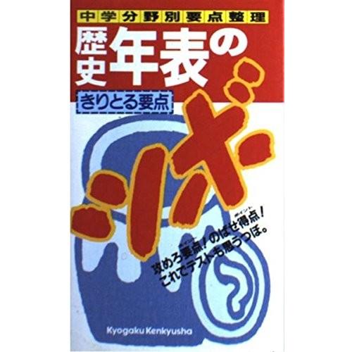 歴史年表のツボ 中学 分野別要点整理 古本 古書 英語学 Royaldiamondlabradoodles Com