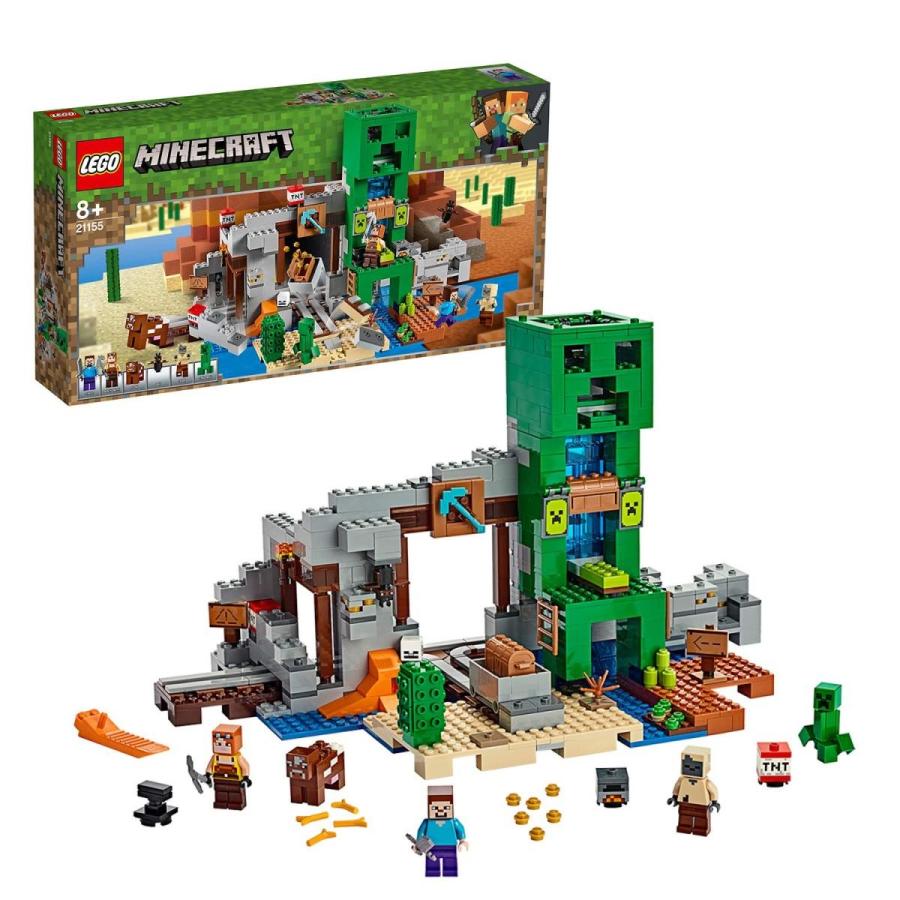 レゴ Lego マインクラフト 巨大クリーパー像の鉱山 21155