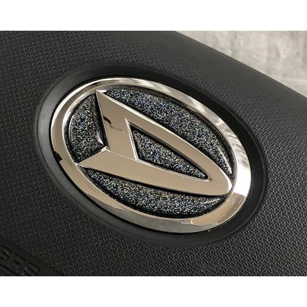 ダイハツ ステアリング エンブレム メタリックオーロラ SDH-D01