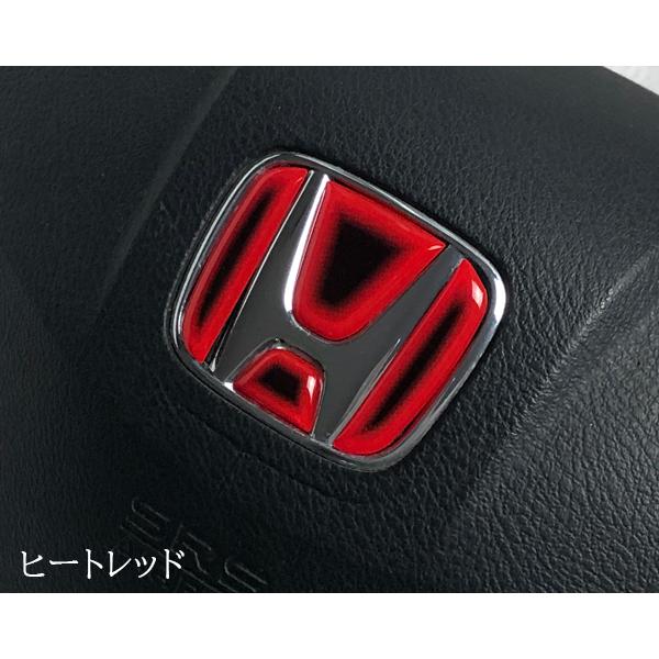 ホンダ ステアリング エンブレムシート ハンドル用 SDH-H01 樹脂盛立体