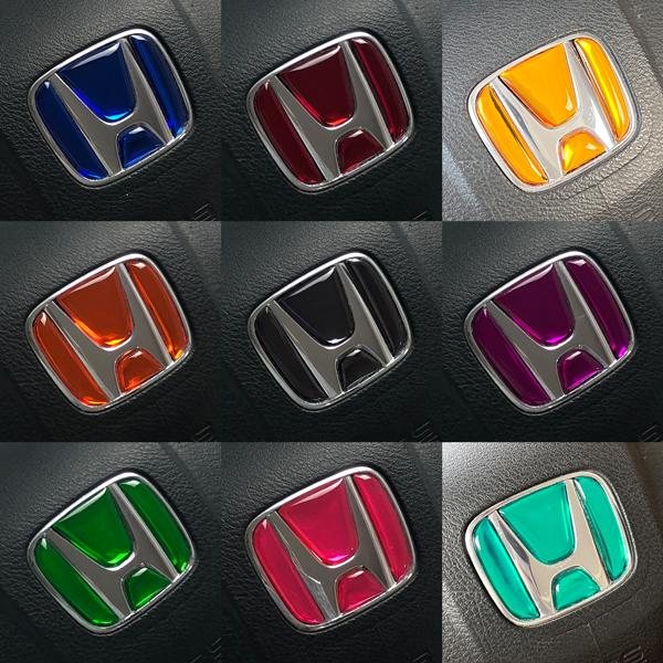 ホンダ ステアリング エンブレムシート レッドメッキ ハンドル用 SDH