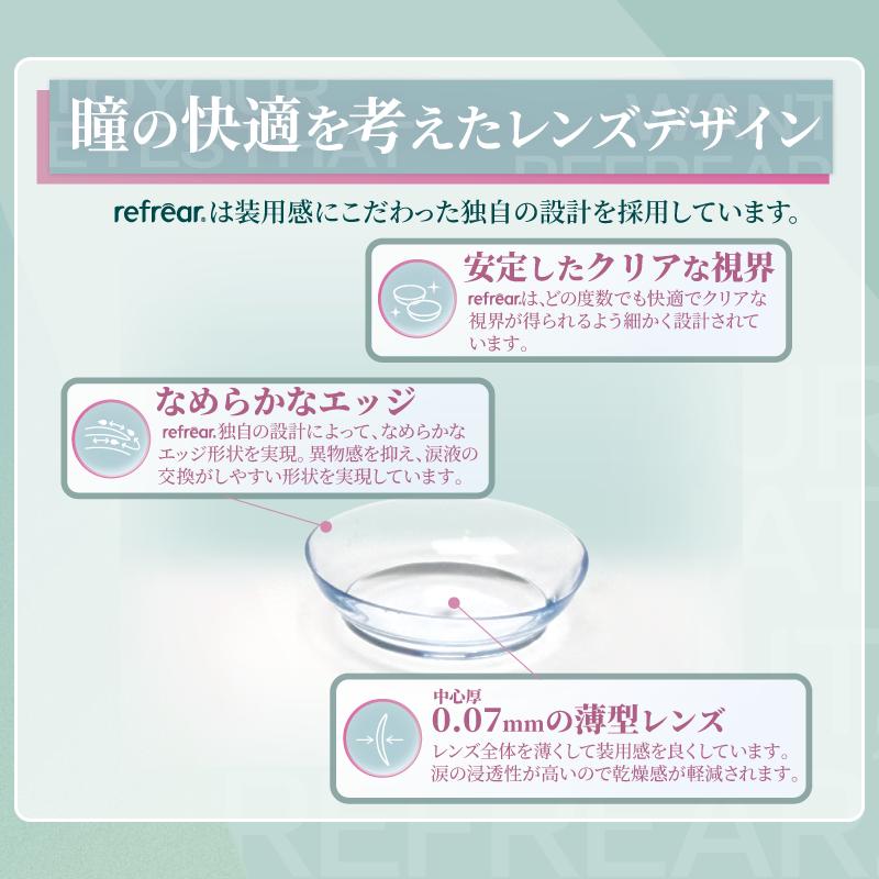 ワンデーリフレアUVモイスチャー38 1箱30枚入り 1-DAY Refrear コンタクトレンズ ワンデー リフレア UV モイスト UV加工 | ワンデーリフレア | 08