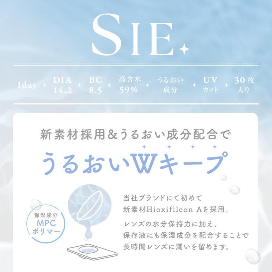コンタクト SIE.CLEAR 1day シー クリア ワンデー UVカット 度あり　1箱30枚 1日使い捨て うるおい成分 | SIE. | 02