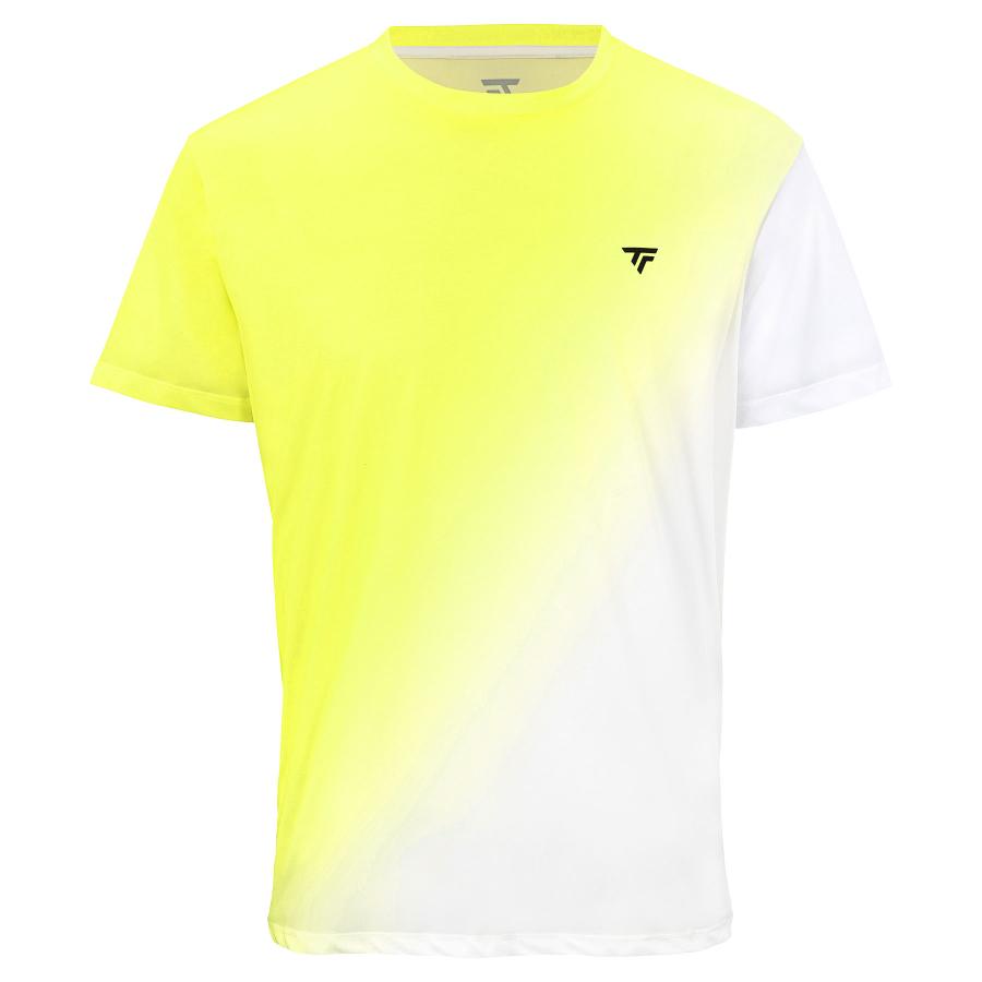 TecnifibreテクニファイバーX-LOOP TEE FIRE WHITE YELLOW  成人男性用