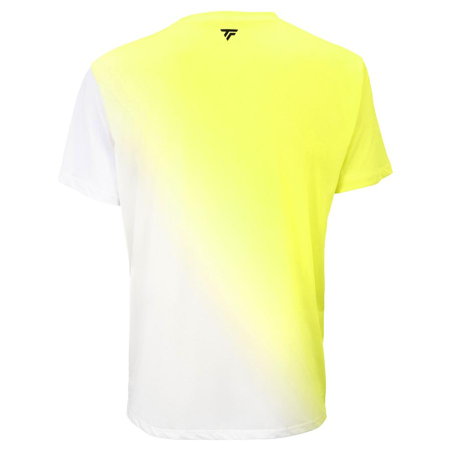 TecnifibreテクニファイバーX-LOOP TEE FIRE WHITE YELLOW  成人男性用
