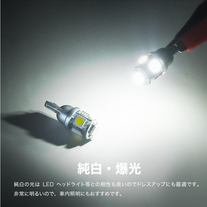 T10 LED ウエッジ 爆光 広角 白 ホワイト ポジションランプ ルーム