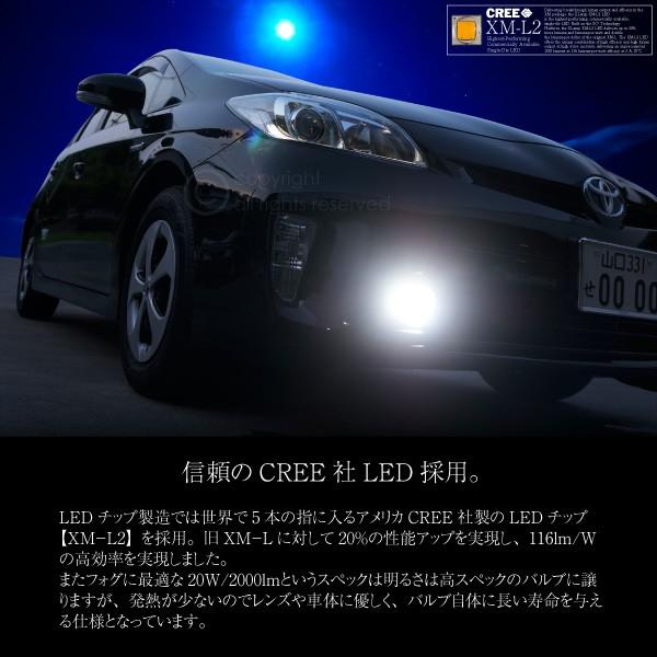 HB4 CREE LED 20W 2000LM 12V 24V 3000K 6000K 8000K バルブ 2個 フォグランプ ヘッドライト 2000ルーメン_2