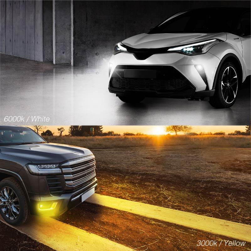 トヨタ RAV4 50系 後期 フォグランプ led L1B 2色切り替え 黄色 トヨタ RAV4 50系 後期 フォグランプ led L1B 2色切り替え 黄色
