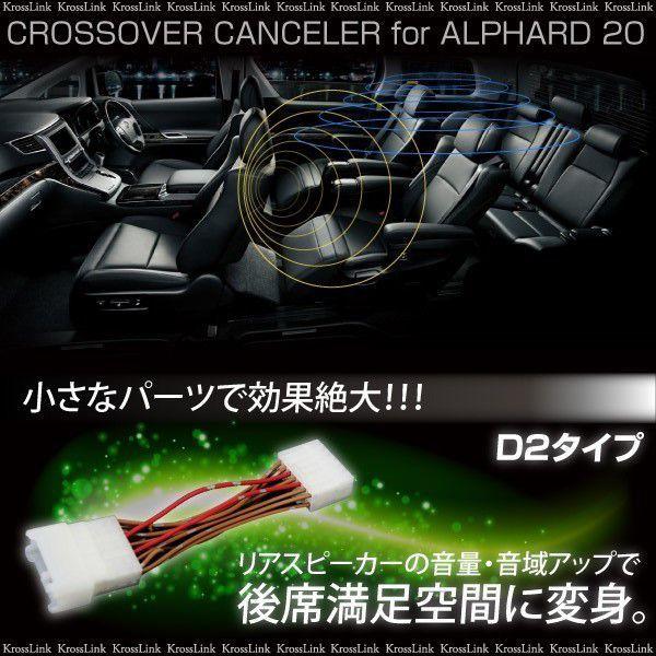 アルファード 20系 前期 後期 クロスオーバーキャンセラー D2タイプ
