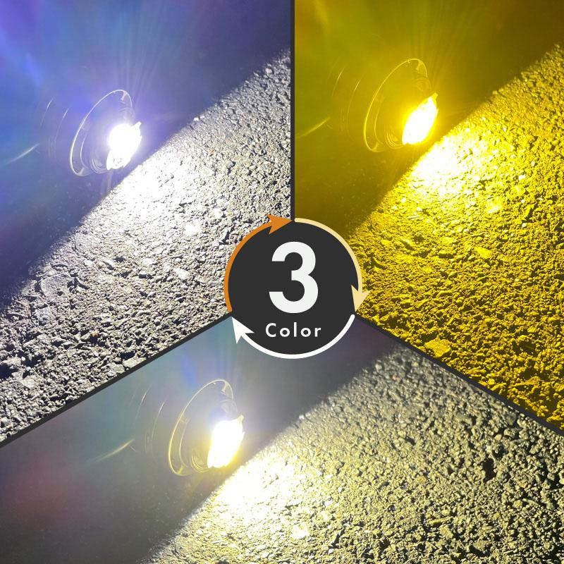 プリウス 50系 後期 フォグランプ LED L1B 3色切替 爆光 黄色 イエロー