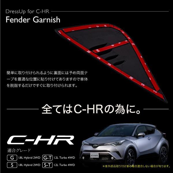 C-HR フェンダー ガーニッシュ ダミーダクト ピアノブラック 2pcs