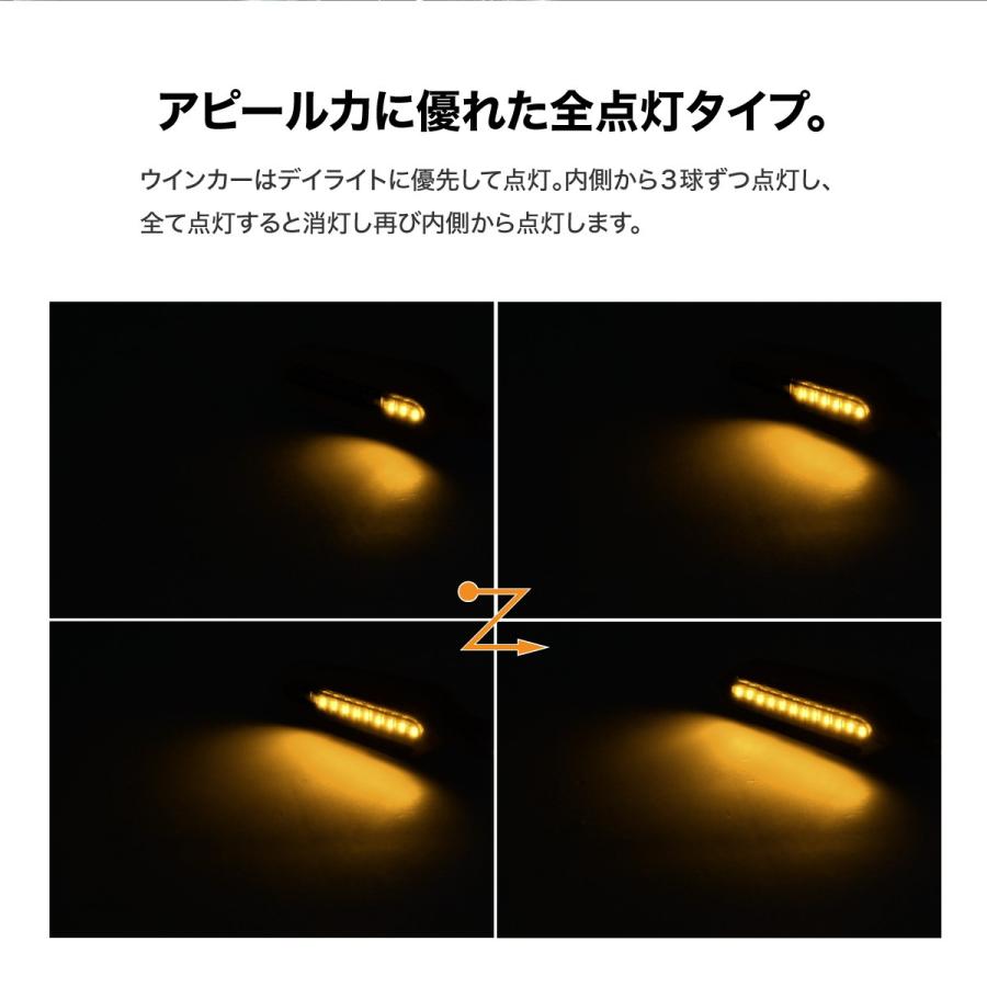 流れるウインカー 取り付けガイド付き Cyber LED KAWASAKI Ninja ZX-25R カスタムウィンカー / Ninja250