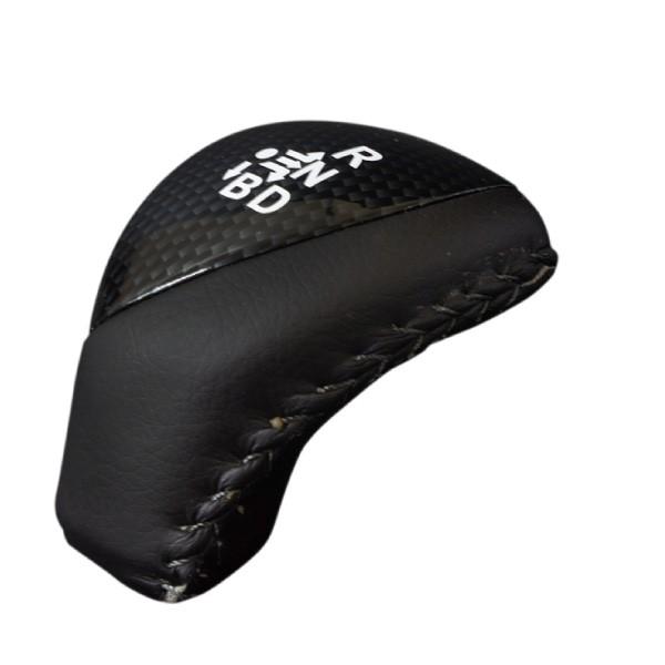 プリウス 30系 前期 後期 シフトノブ レザー カーボン 純正交換式