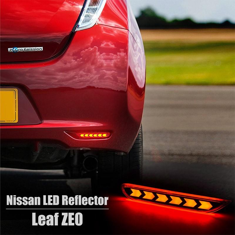 日産 リーフ Aze0 Ze0 パーツ Led リフレクター カスタム ダブル発光 テールライト ブレーキランプ リア 車 外装 ドレスアップ ニッサン 送料無料 b b Kross Link 通販 Yahoo ショッピング