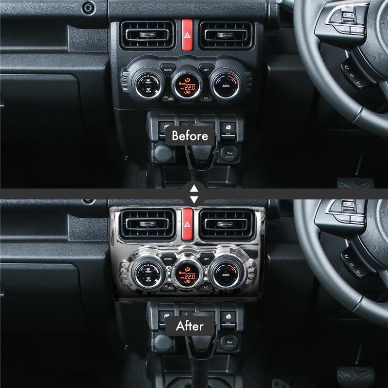 ジムニー ジムニーシエラ Jb64 Jb74 センターエアコン ガーニッシュ メッキ At車 専用 パーツ インテリアパネル ステッカー 内装 送料無料 Kross Link 通販 Yahoo ショッピング