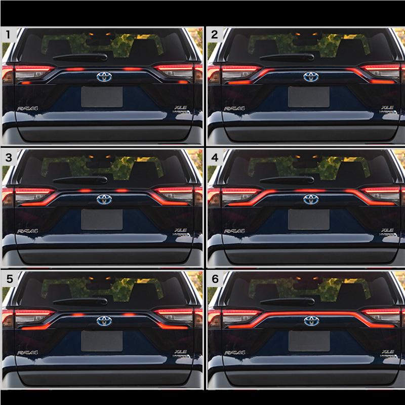 トヨタ RAV4 50系 バックドア ガーニッシュ LED テールランプ ブレーキ
