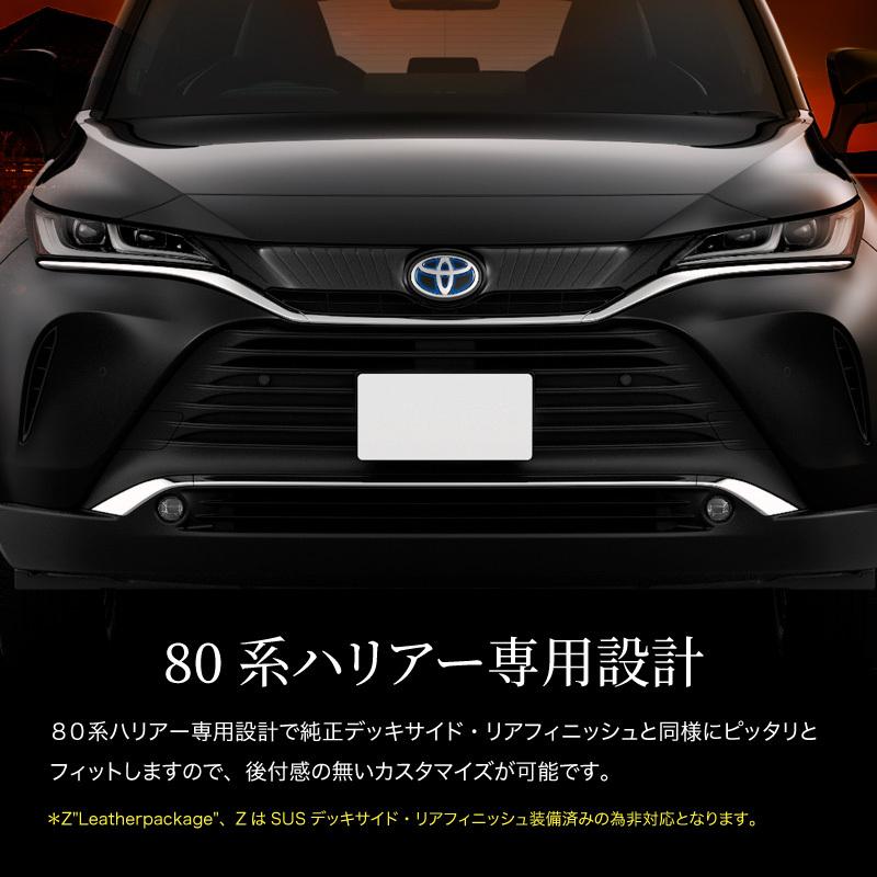 トヨタ ハリアー 80系 インナーステップガード スカッフプレート