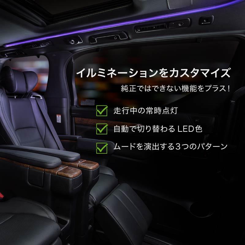 アルファード 30系 前期 後期 ルーフカラーイルミネーション