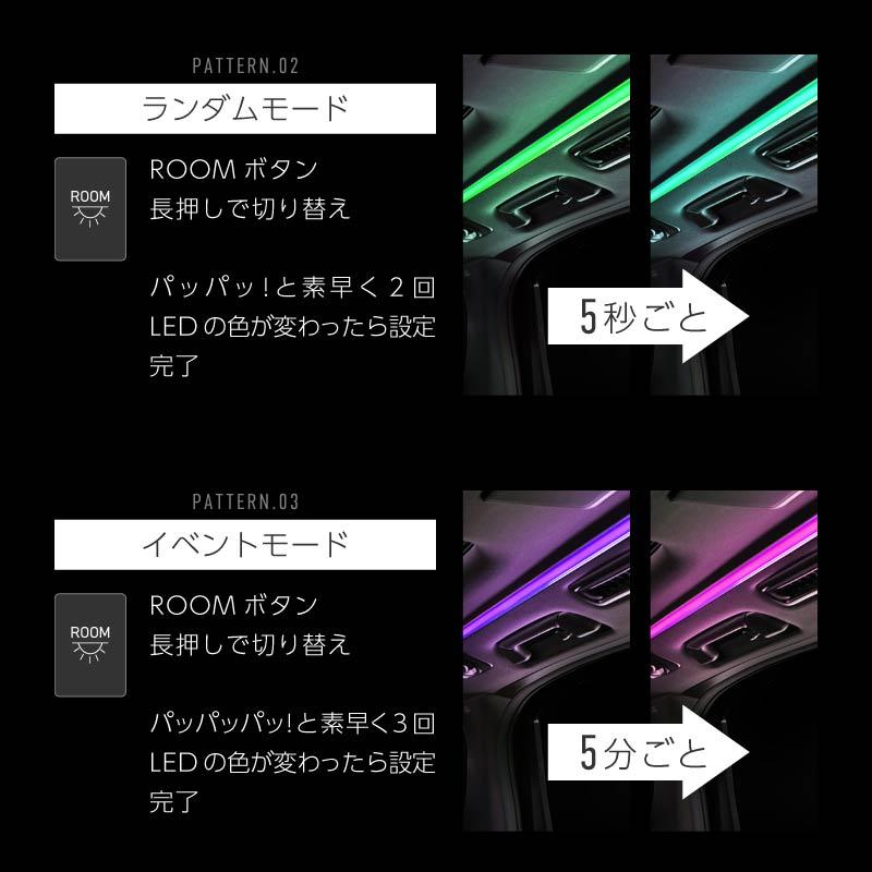 アルファード 30系 前期 後期 ルーフカラーイルミネーション