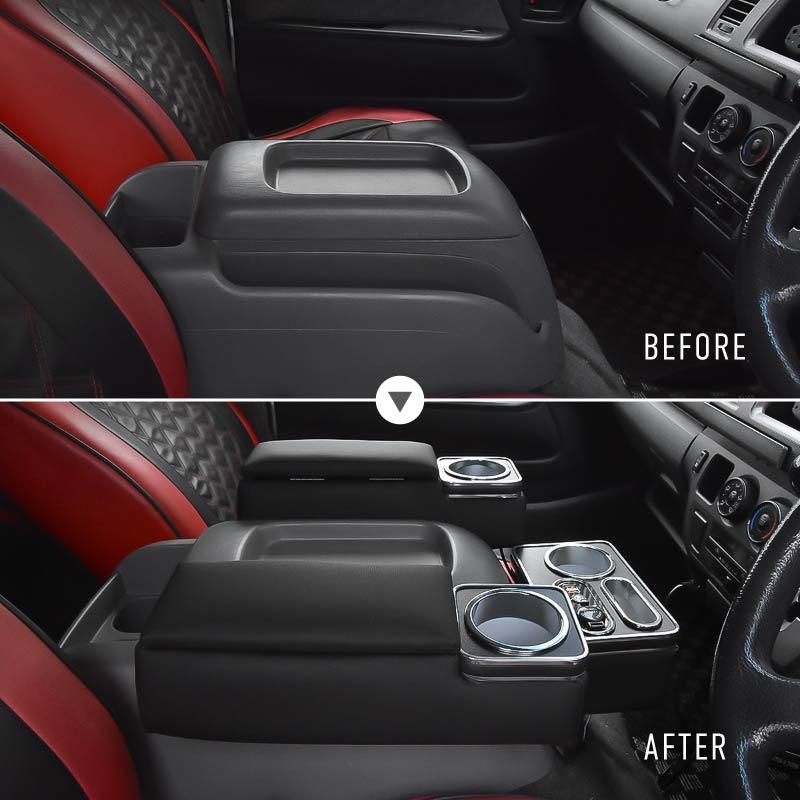 ハイエース200系スーパーGL フットレスト&アームレスト運転席側&助手席側