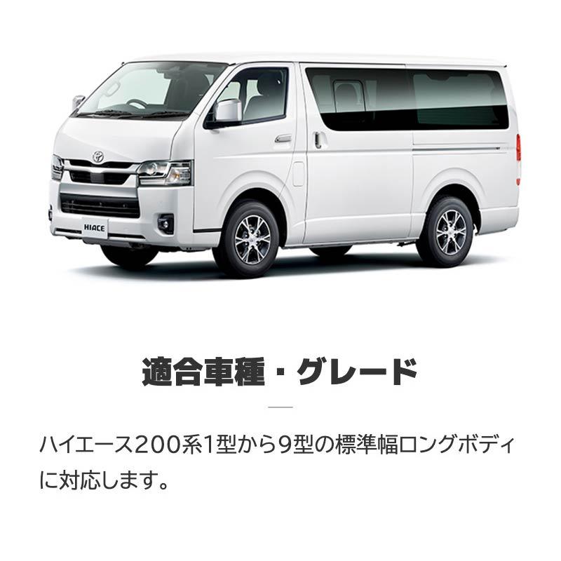 ハイエース 200系 ロング 標準ボディ ナロー サンシェード 車 フロント