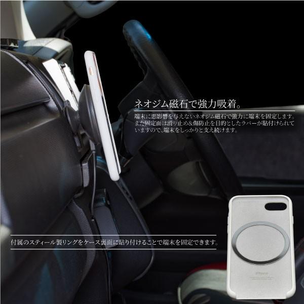iphone 充電器 車 置くだけ マグネット エアコン吹き出し口 車載