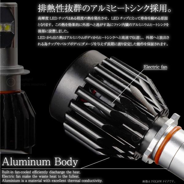 LED CREE ヘッドライト バルブ 40W 4000lm HB4 H7 H8 H11 H16 PSX26W 12V 24V 2個 6000K 4000ルーメン XM-L2_2